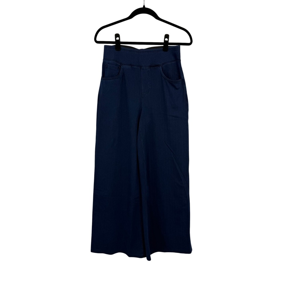 Halara Flex High Waisted Wide Leg Loose Jeans Denim Navy Blue Medium NWT - Picture 4 of 10